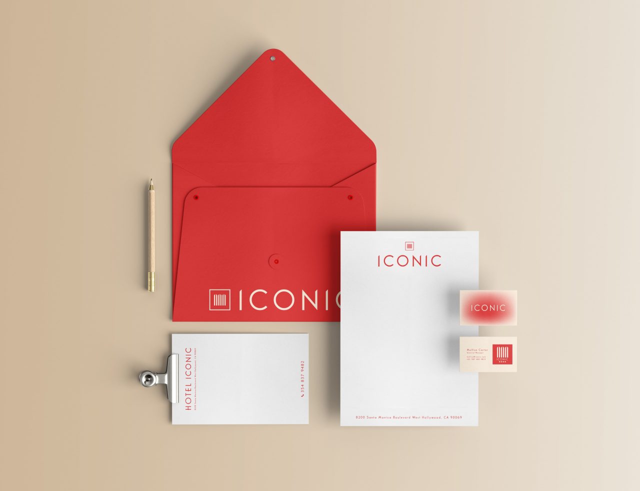 ICONIC Hotel Brand Identity pineapplestudio.design