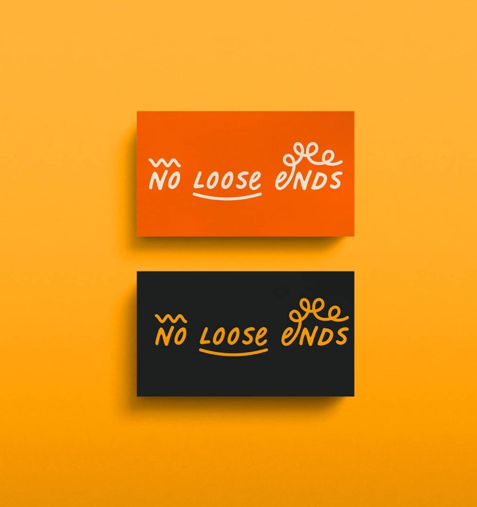 No Loose Ends Hair Salon Brand Identity Pineapplestudio Design