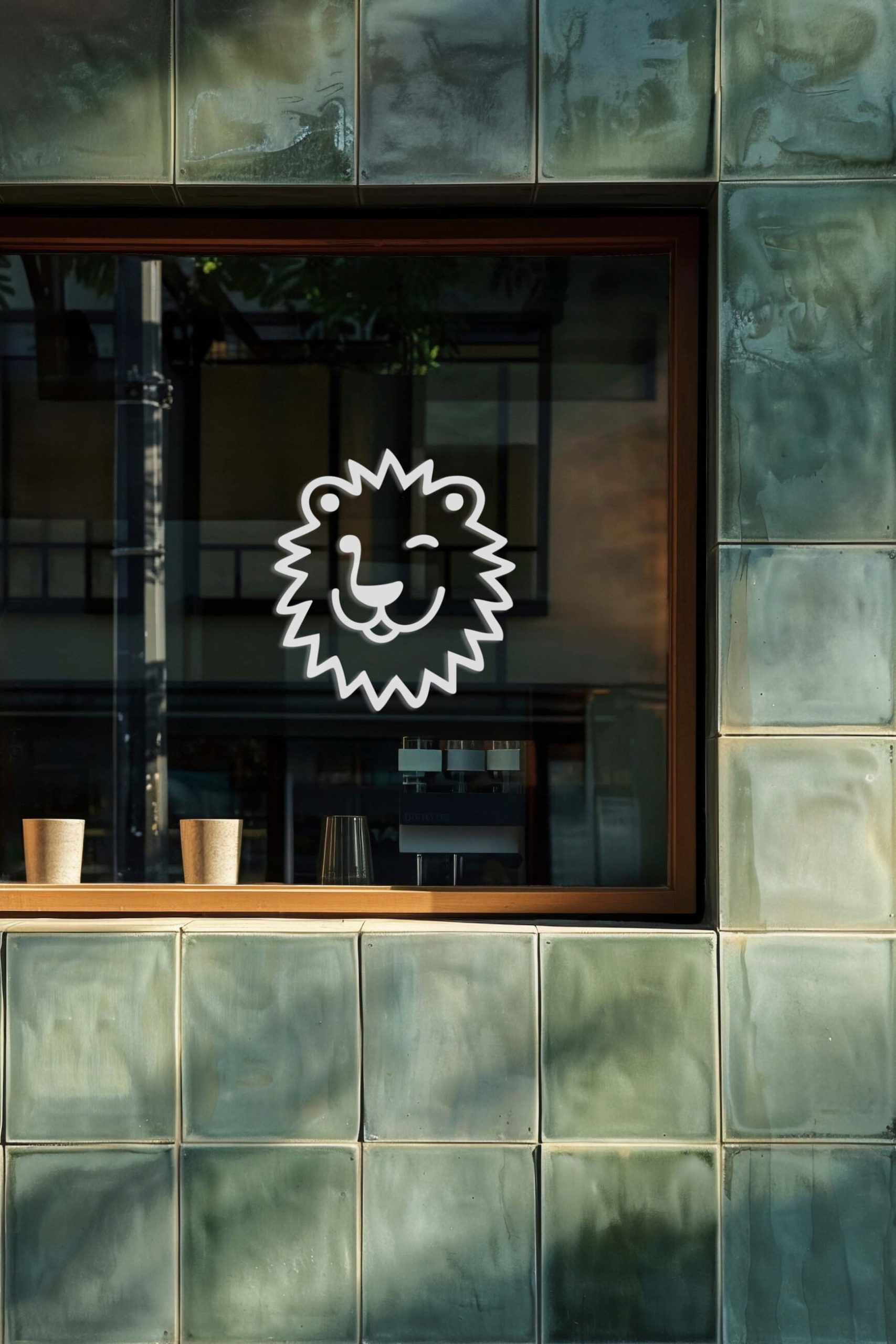 Leos Zapieksy branded takeaway packaging featuring custom logo and lion mascot